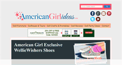 Desktop Screenshot of americangirlideas.com