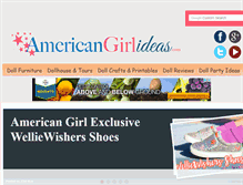 Tablet Screenshot of americangirlideas.com